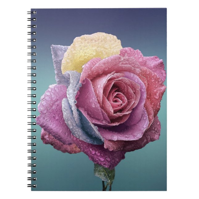 Carnet Rose multicolore (Devant)