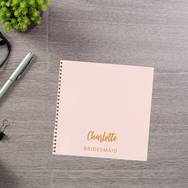 Carnet rose pâle de la serveuse (Créateur téléchargé)