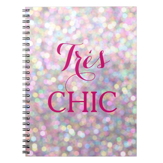 Carnet rose pâle TRÈS CHIC (Devant)