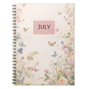 Carnet rose Pastel Floral