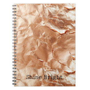 Carnet Rose Peach Gold Glam