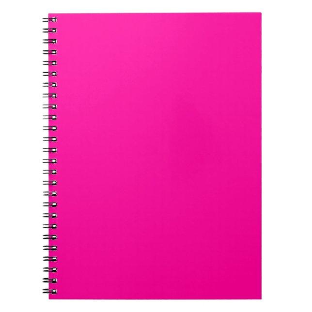 Carnet Rose perse solide rose profond (Devant)