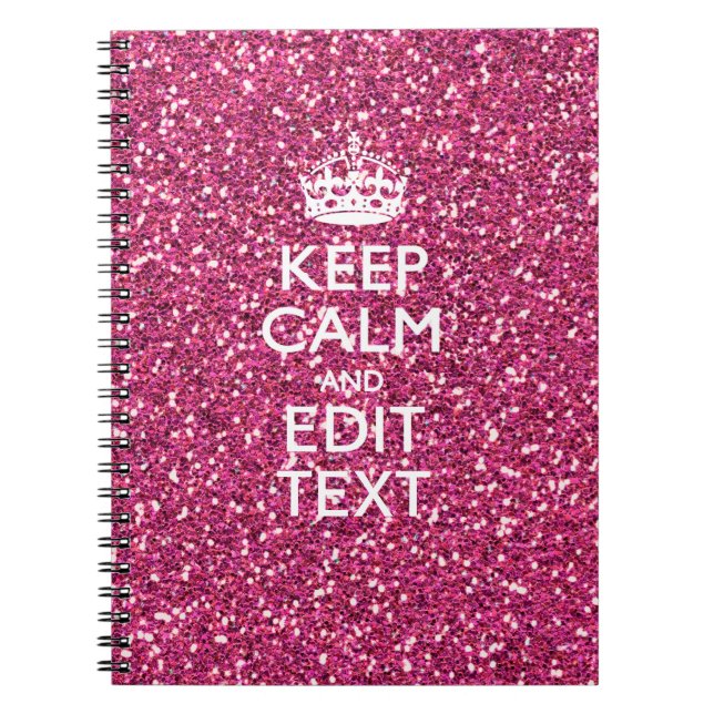 Carnet Rose Personnalisé Conserver Décor Calme (Devant)