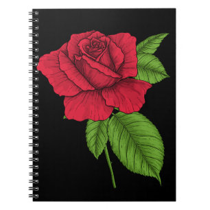 Carnet Rose rouge 2