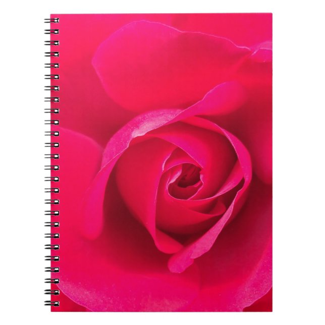 Carnet Rose rouge romantique v2 (Devant)