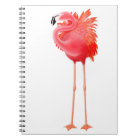 Carnet rose tropical solitaire de Flamant rose