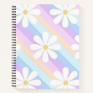 Carnet roses blanches avec un arrière - plan coloré