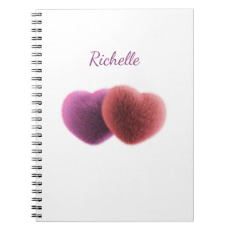 Carnet Roses colorées et Coeurs mignons rouges Valentine