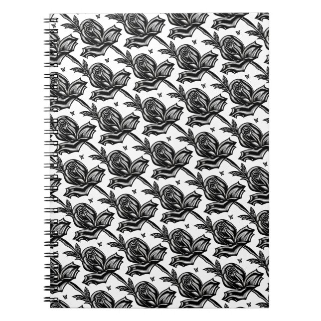 Carnet Roses noires (Devant)