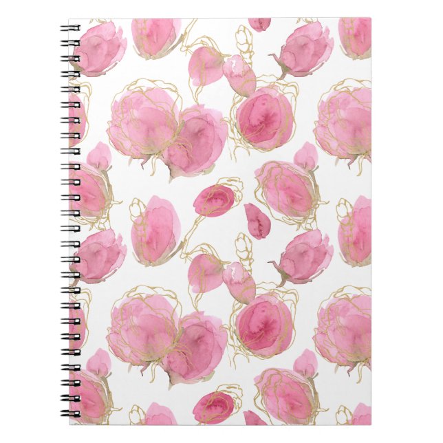 Carnet Roses roses (Devant)