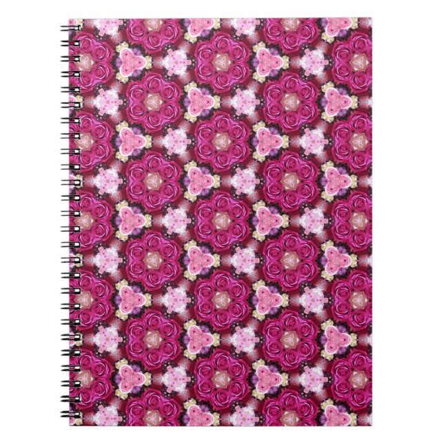 Carnet Roses roses rose motif floral (Devant)