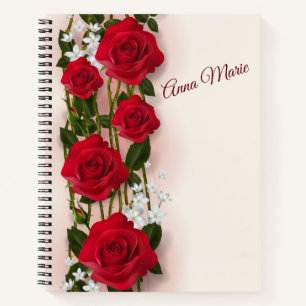 Carnet Roses rouges