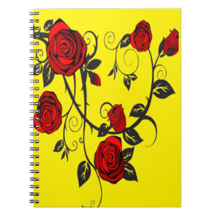 Carnet Roses rouges
