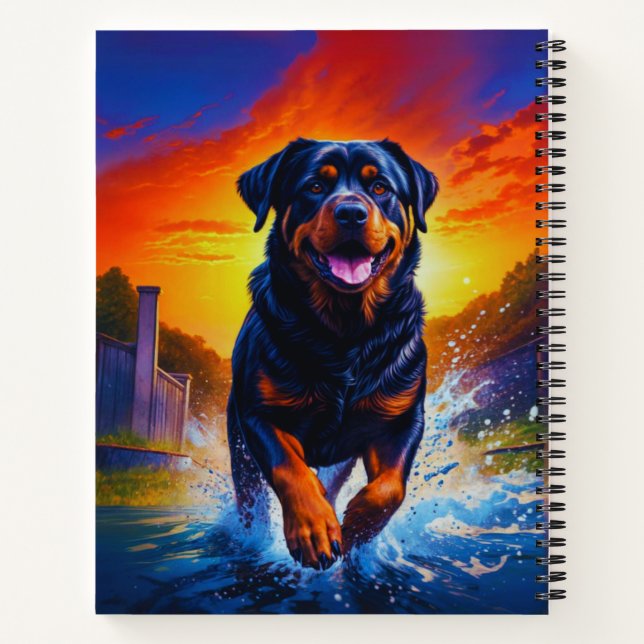 Carnet Rottweiler Rottie Dog (Dos)