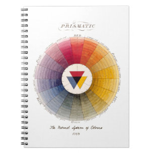 Carnet Roue de couleur vintage prismatique pour les artis