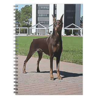 Carnet rouge de dobermann