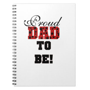 Carnet Rouge et Noir Fier papa à être des cadeaux