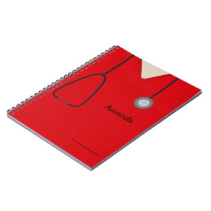 Carnet rouge Médicale Scrubs