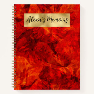 Carnet Rouge, noir et or