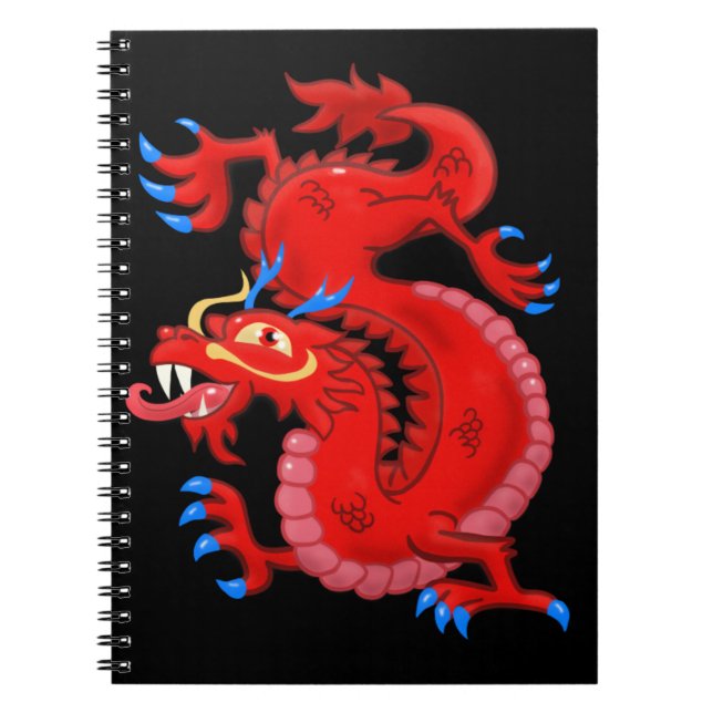 Carnet rouge Oriental Dragon (Devant)