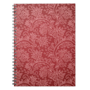 Carnet Rouge Paisley Damassé Designer Floral Vintage Clas