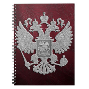 Carnet Rouge russe de drapeau de symbole