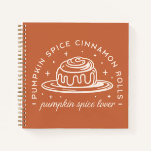 Carnet Rouleaux de cannelle à épices citrouilles