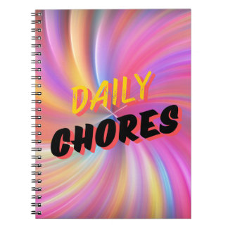 Carnet Routines quotidiennes : corvées quotidiennes Carne