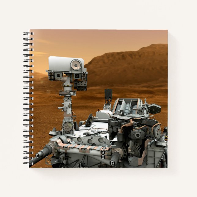 Carnet Rover Curiosity Du Laboratoire Scientifique Mars.  (Devant)