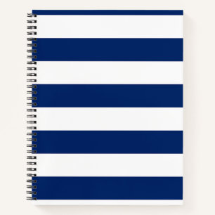 Carnet Royal Blue and White Stripes