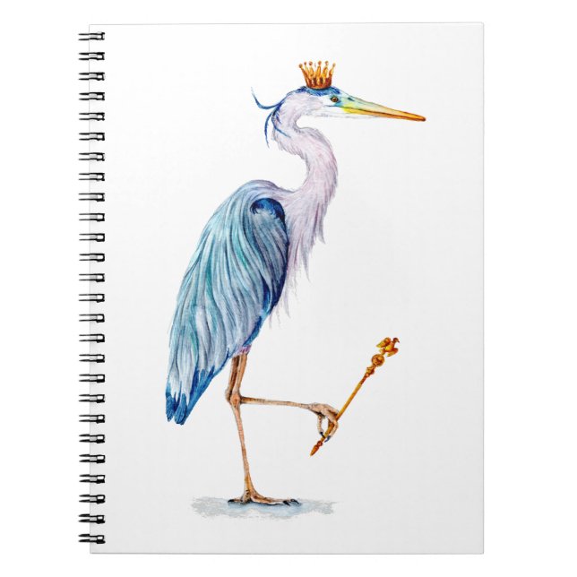 Carnet Royal Blue Heron (Devant)