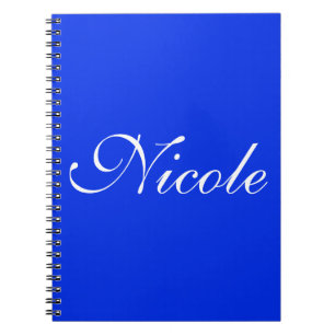 Carnet Royal Blue Notebook, nom Customisé