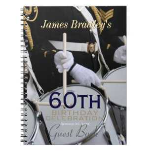 Carnet Royal British Band 60th Birthday Guest Book