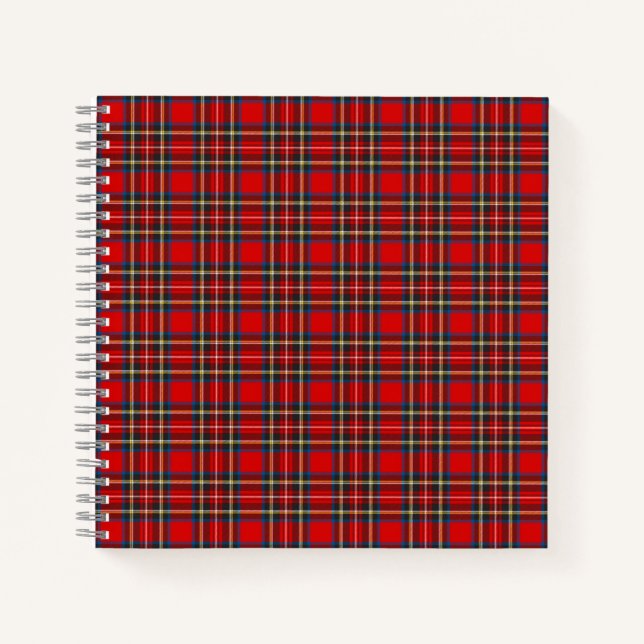 Carnet Royal Stewart Tartan Plaid Scottish Motif (Devant)