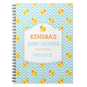 Carnet Rubber Duck Ducky Genre Neutre Baby shower