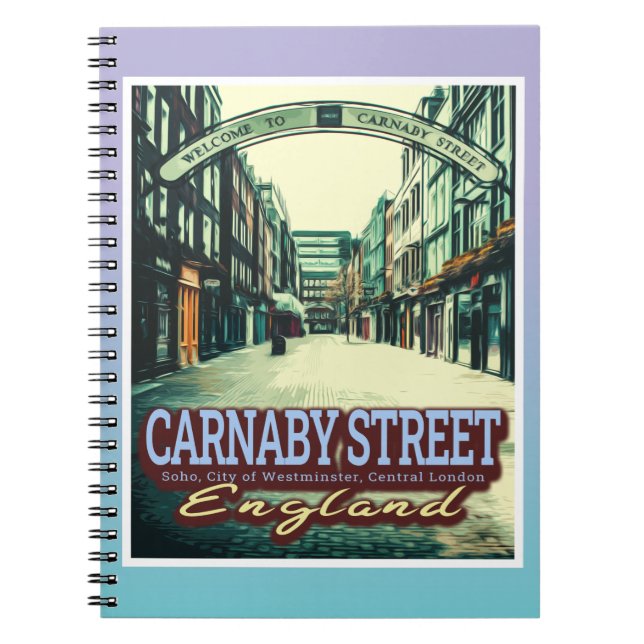 CARNET RUE CARNABY - SOHO - LONDRES ANGLETERRE (Devant)
