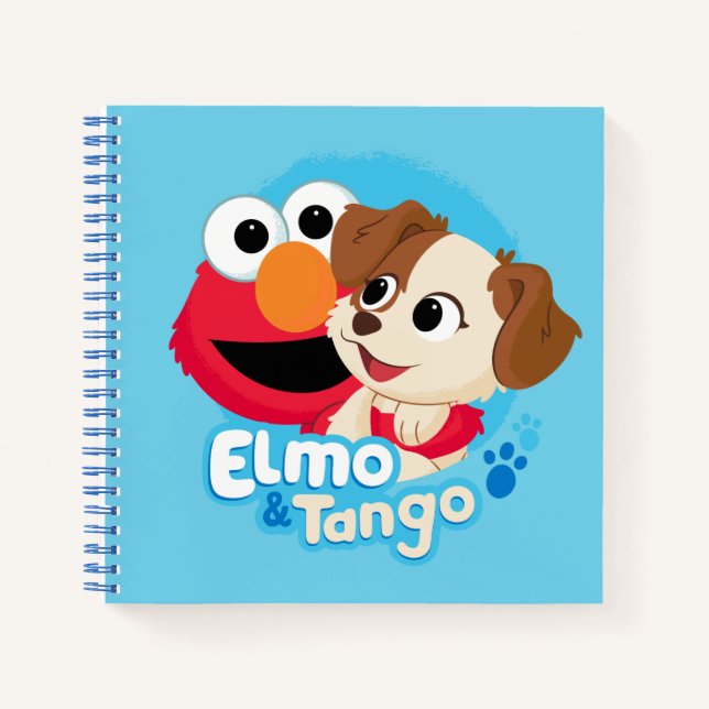 Carnet Rue Sésame | Badge Elmo & Tango (Devant)