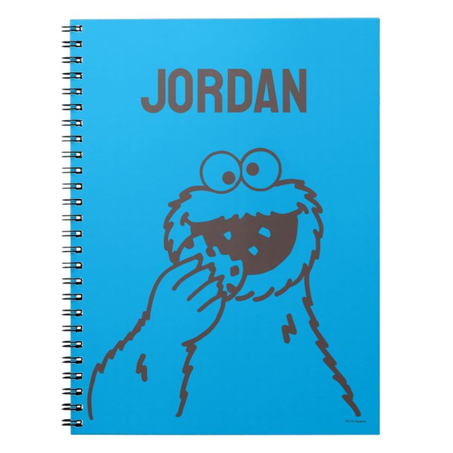 Carnet Rue Sésame | Cookies Monster Bright (Devant)