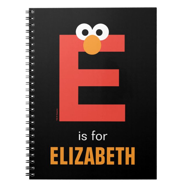 Carnet Rue Sésame | E est pour Elmo (Devant)