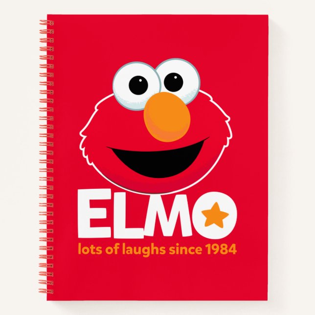 Carnet Rue Sésame | Elmo Beaucoup de rires depuis 1984 (Devant)