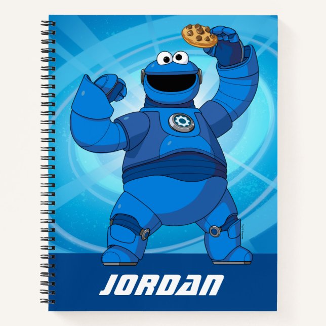 Carnet Rue Sésame | Méca Builders Cookie Monster (Devant)