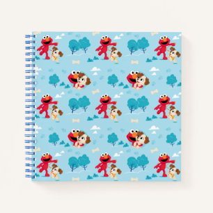 Carnet Rue Sésame   Motif Elmo & Tango