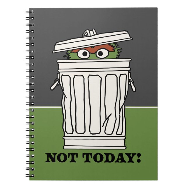 Carnet Rue Sésame | Oscar le Grouch Pas aujourd'hui! (Devant)