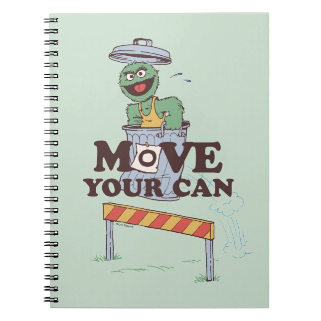 Carnet Rue Sésame | Oscar the Grouch Move Your Can (Devant)