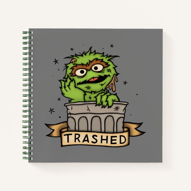 Carnet Rue Sésame | Oscar the Grouch Trashed (Devant)