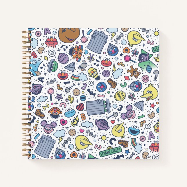 Carnet Rue Sésame | Sesame Pals DoodMotif (Devant)