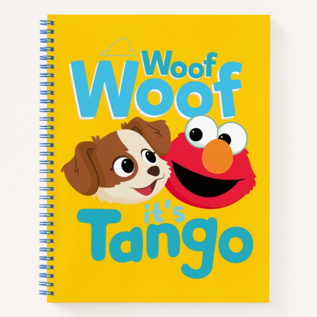 Carnet Rue Sésame | Woof Woof It's Tango & Elmo (Devant)