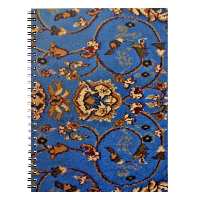 Carnet Rug bleu oriental (Devant)