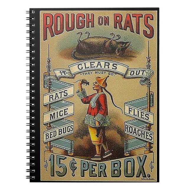 Carnet rugueux sur des rats (Devant)