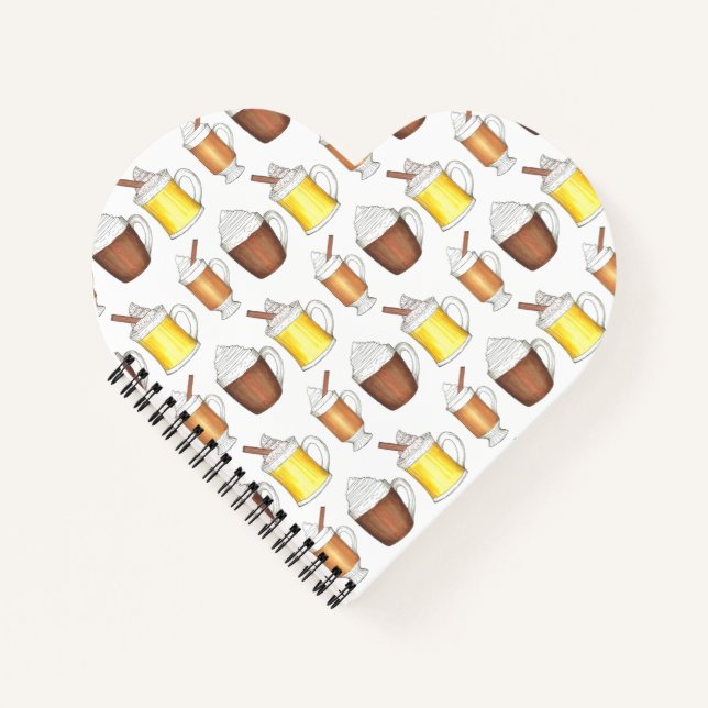 Carnet Rum de cacao chaud Eggnog Vacances d'hiver Boisson (Devant)